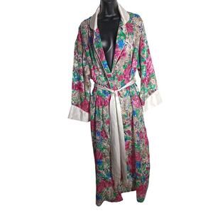 Victoria's Secret Gold Label Silk Floral Kimono style Robe size p/s